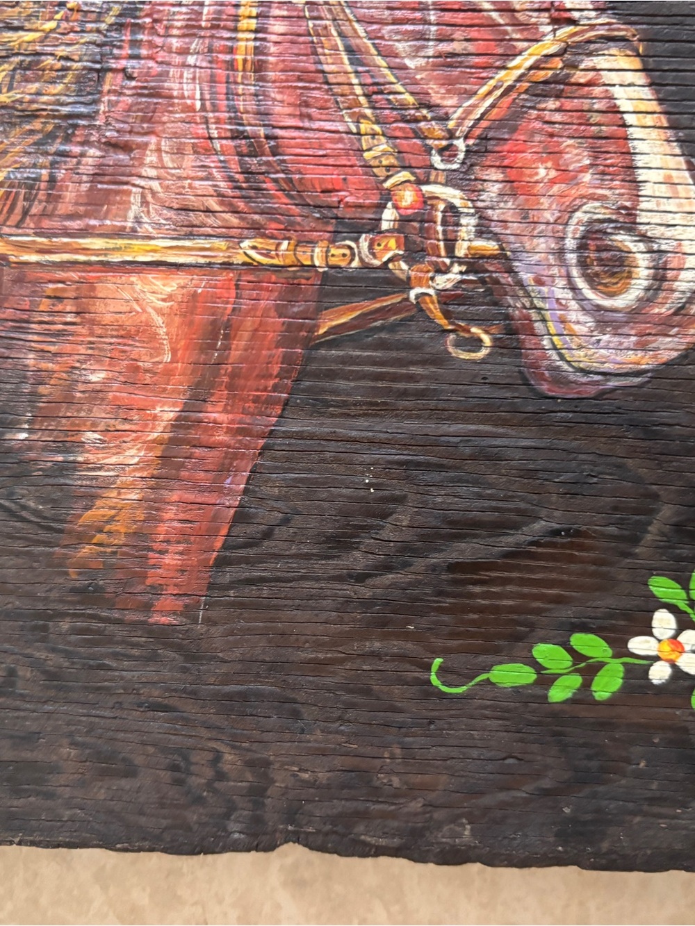 Hand Painted Horse On Wood Wall Art Farmhouse Country Rustic Vintage Countrycore - Picture 5 of 9